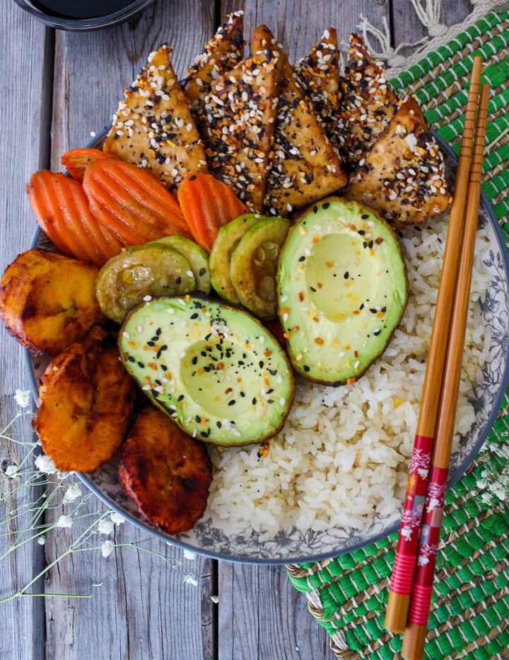 Crispy Baked Everything Bagel Tofu
