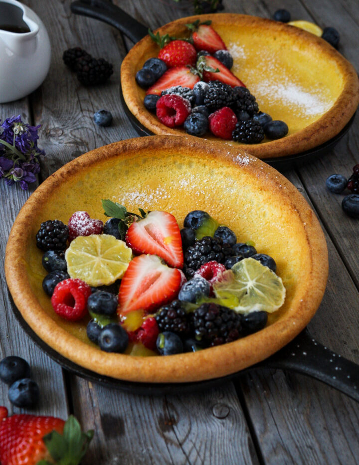Dutch Babies Sugar-Free with Lemon Curd