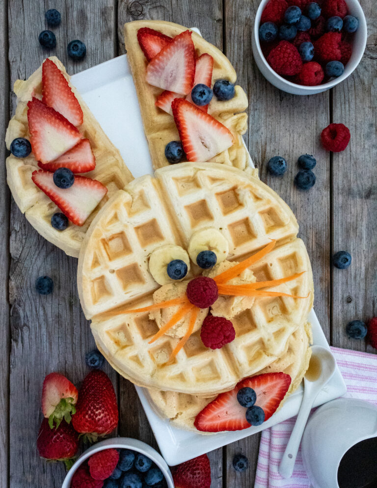 Easter Bunny Waffle – Vegan Recipe