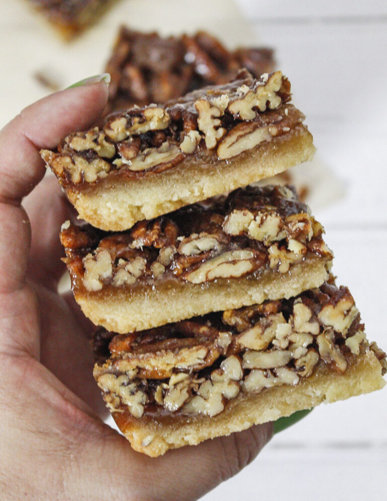Healthy Vegan Pecan Bars