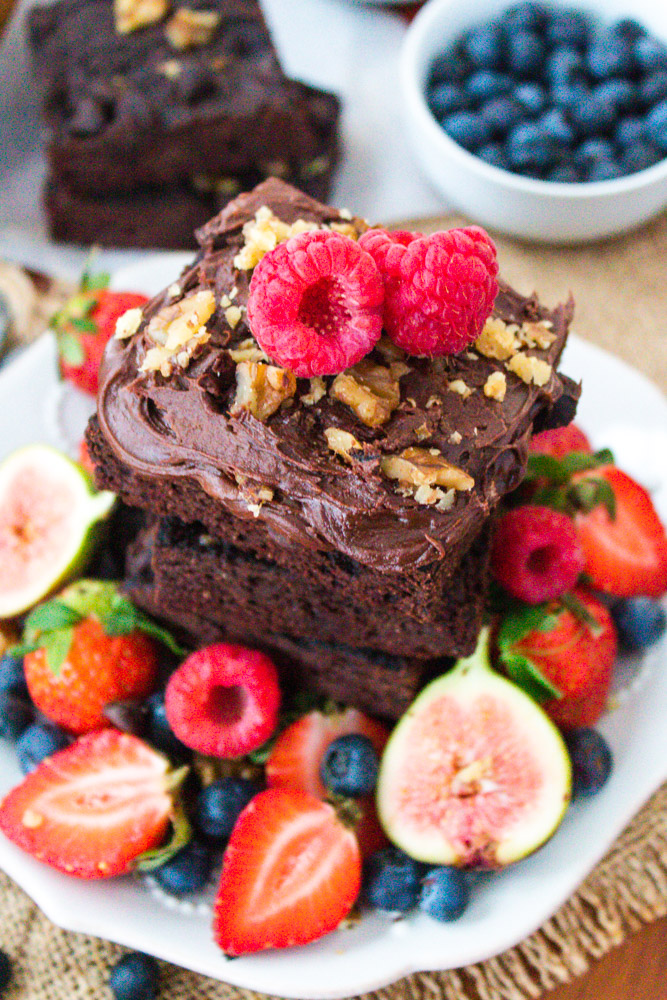 Vegan Avocado Brownies (Healthy & Gluten-Free)