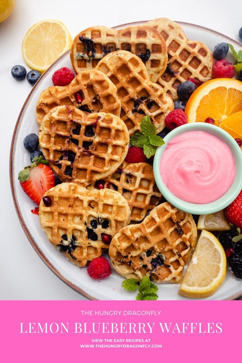 lemon blueberry waffles