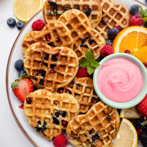 Lemon Blueberry Waffles