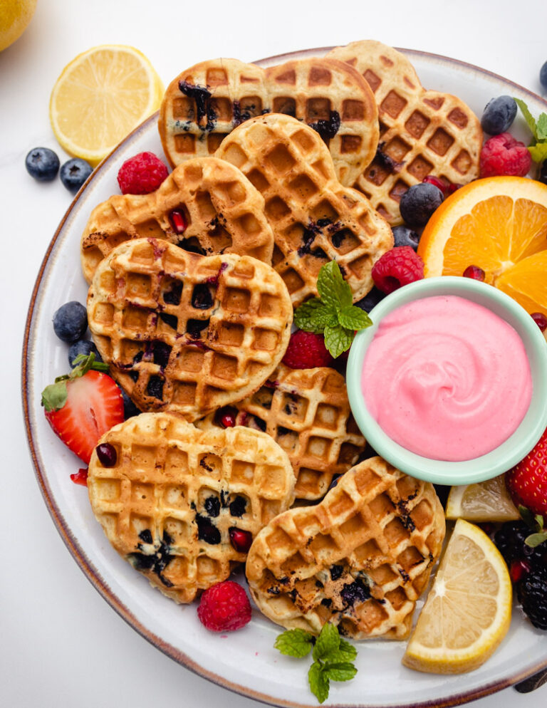 Lemon Blueberry Waffles