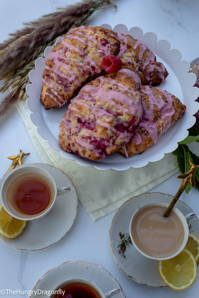 Easy Lemon Raspberry Scones