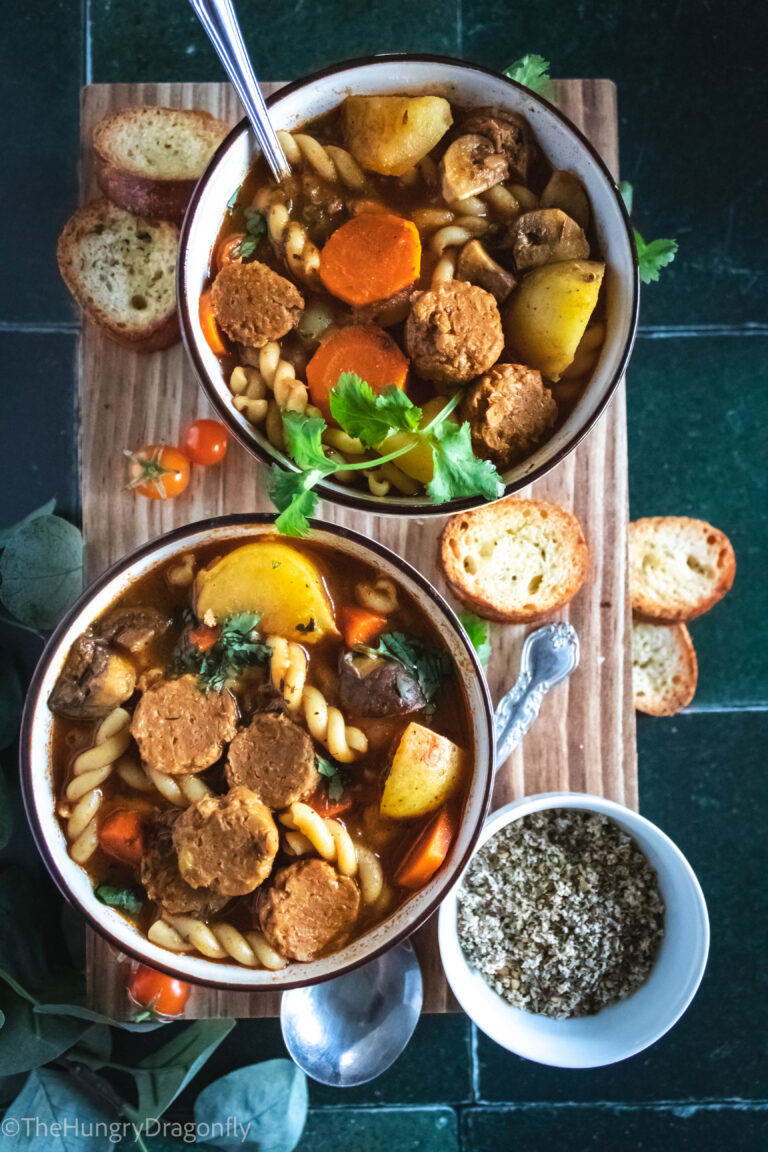 Puerto Rican Chorizo Soup – Vegan Recipe