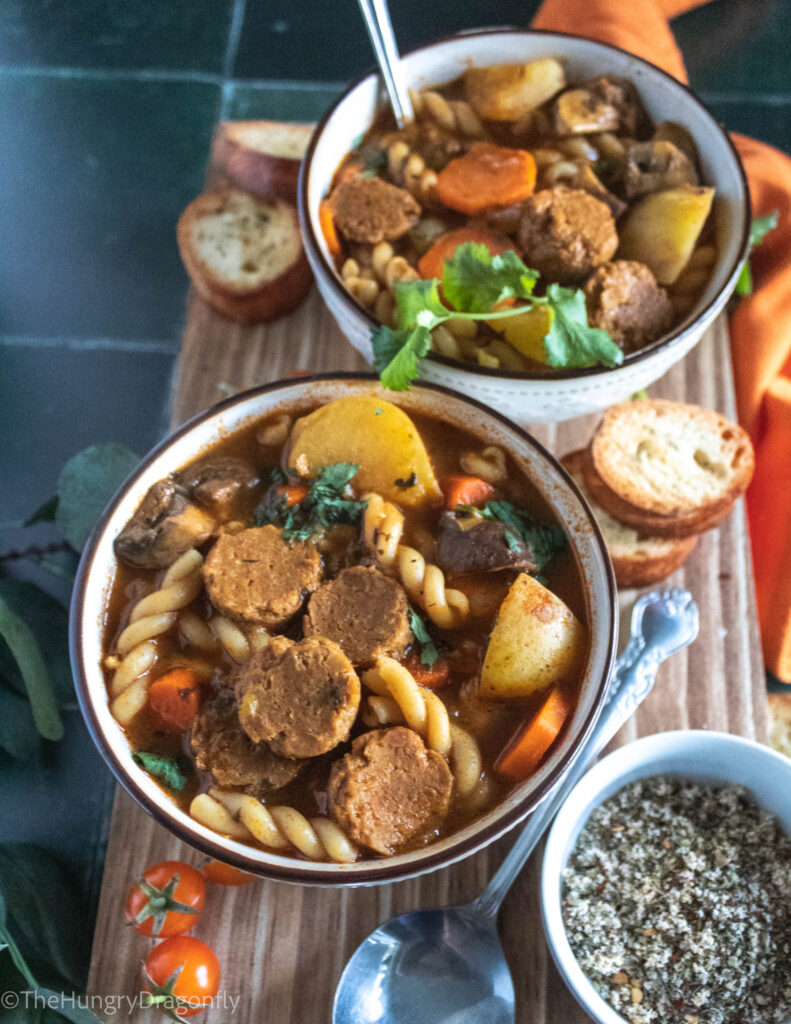 Puerto Rican Chorizo Soup Veg