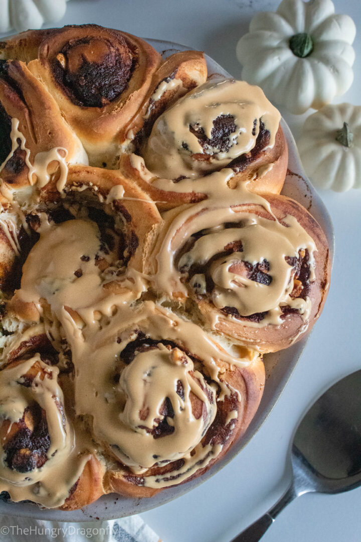Vegan Chocolate Hazelnuts Cinnamon Rolls
