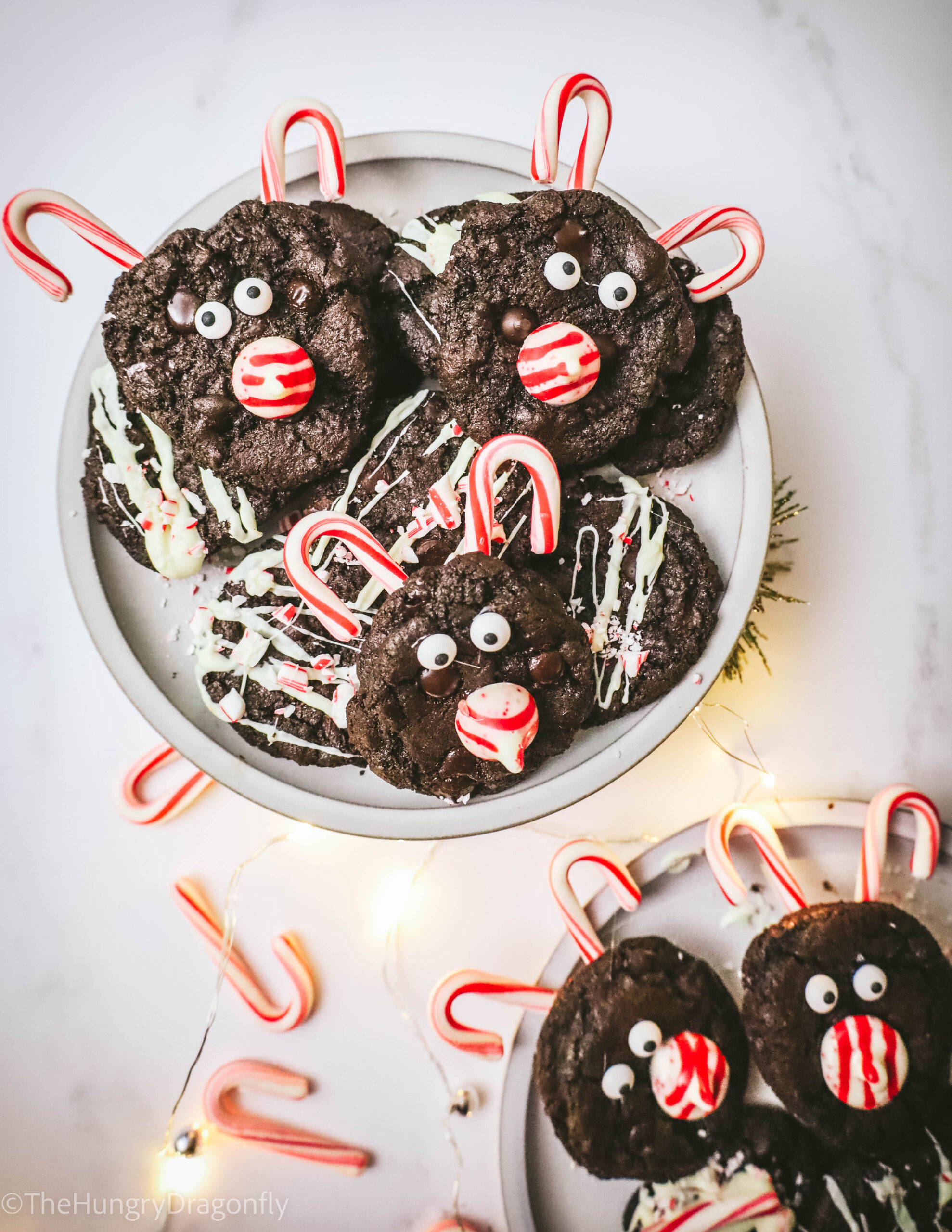 peppermint mocha chocolate cookies