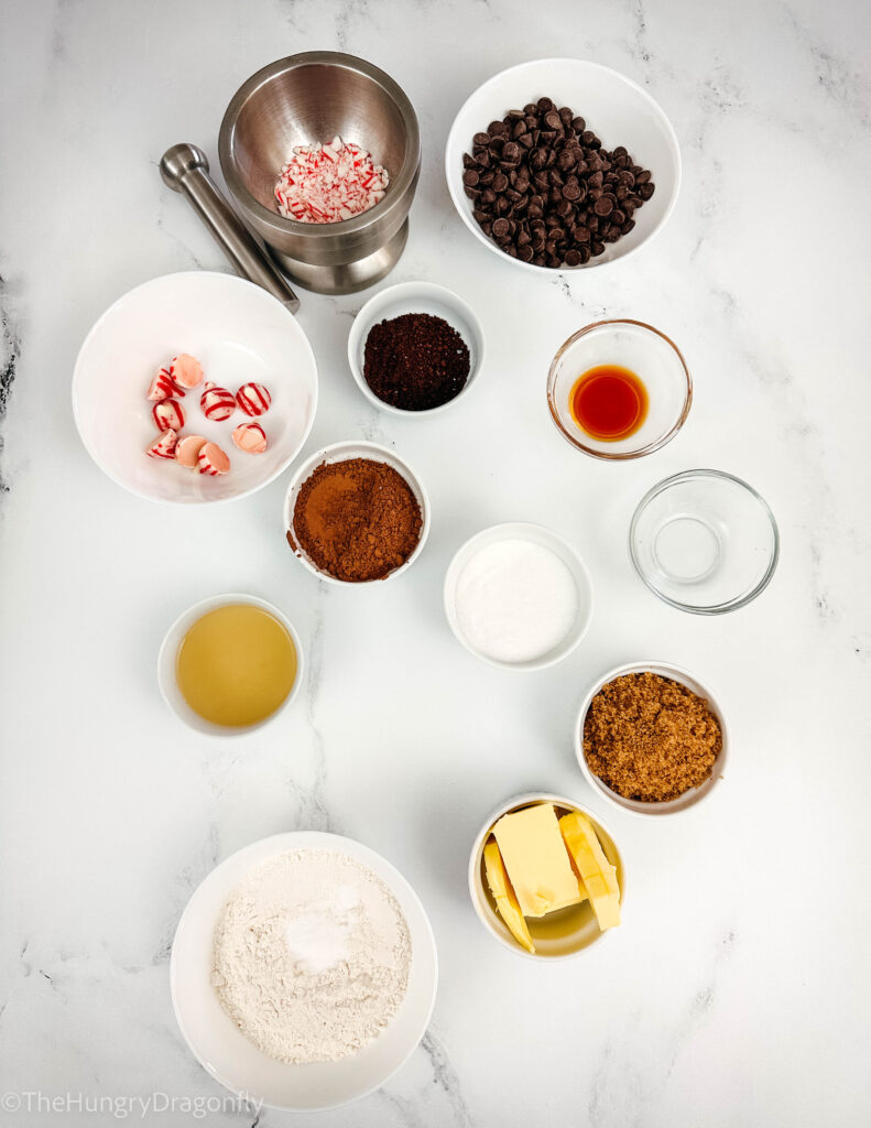 Peppermint Mocha Chocolate Cookies