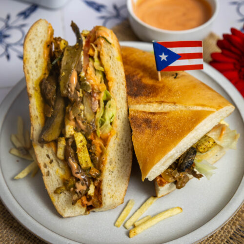 vegan tripleta sandwich - puerto rican recipe