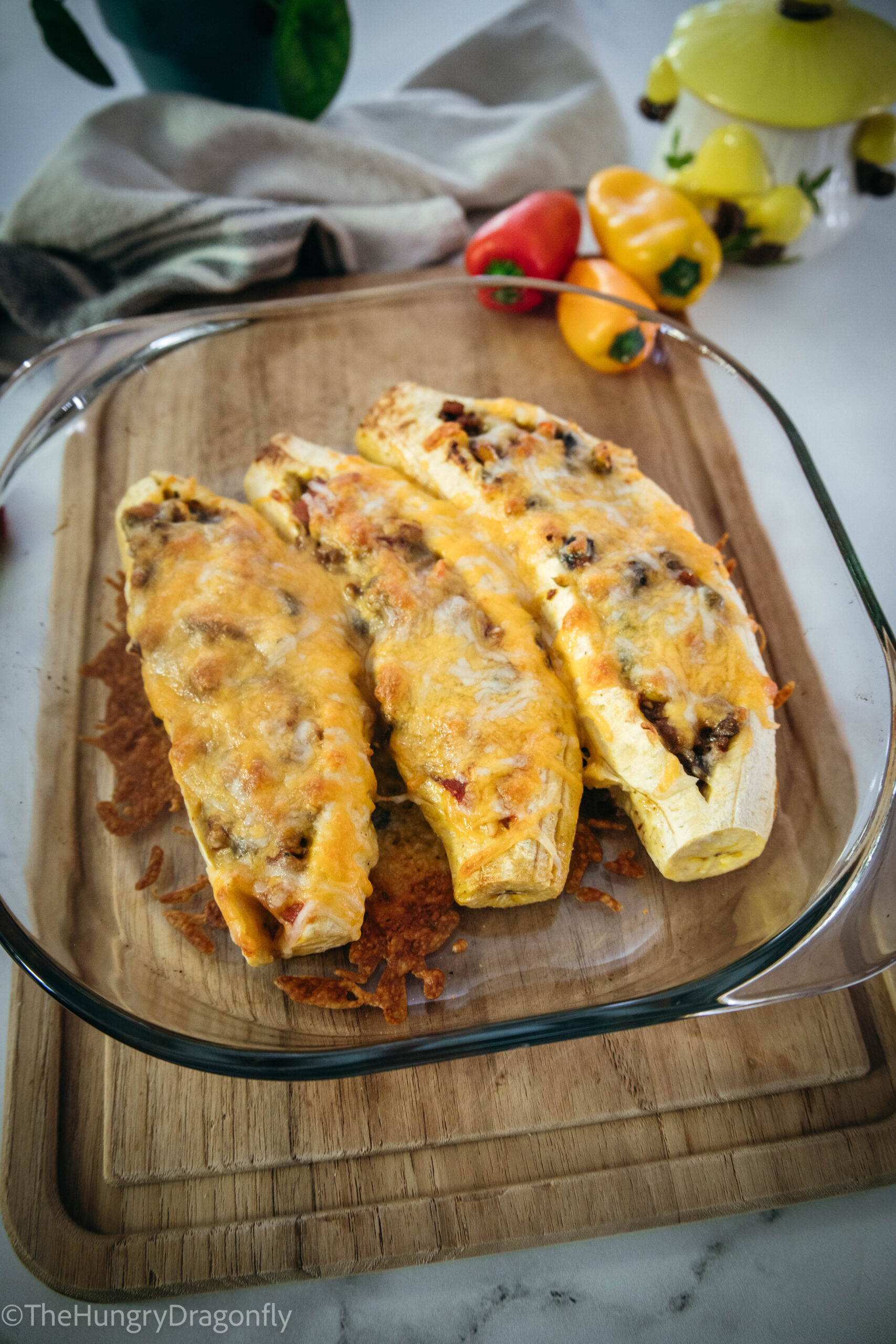 canoas de platano maduro