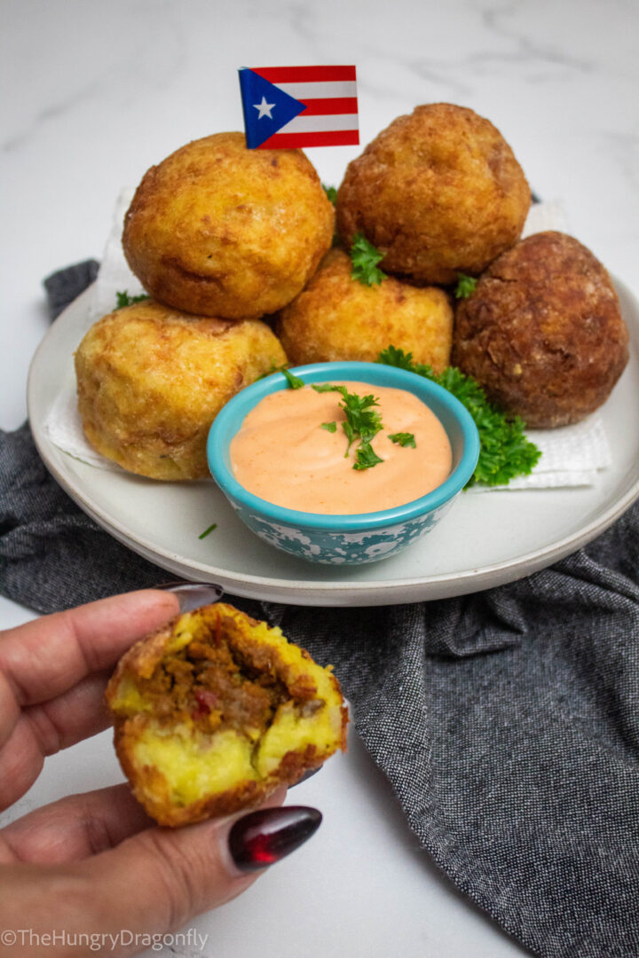 Vegan Rellenos de Papa - Puerto Rican Stuffed Potato