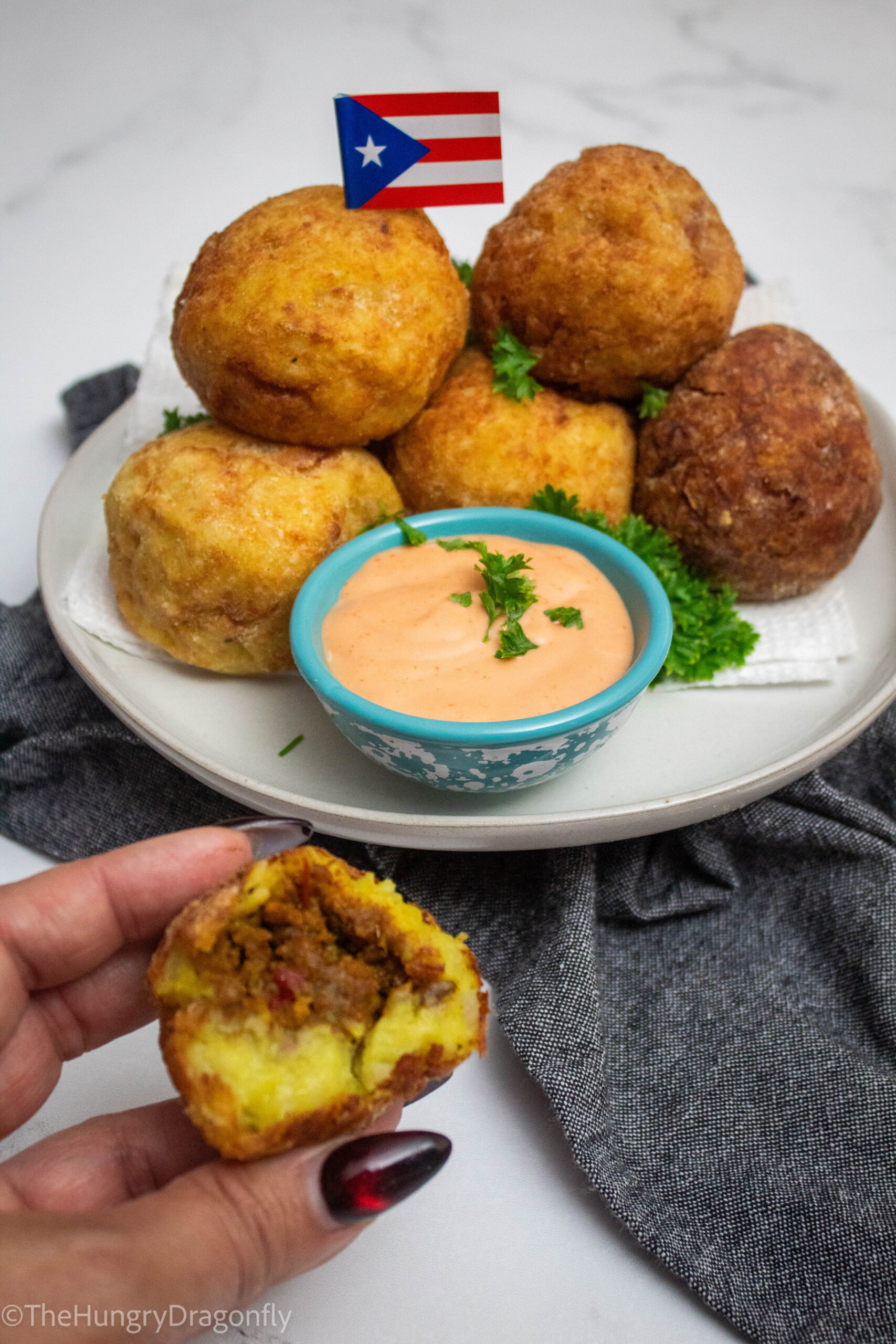 Vegan Rellenos de Papa - Puerto Rican Stuffed Potato