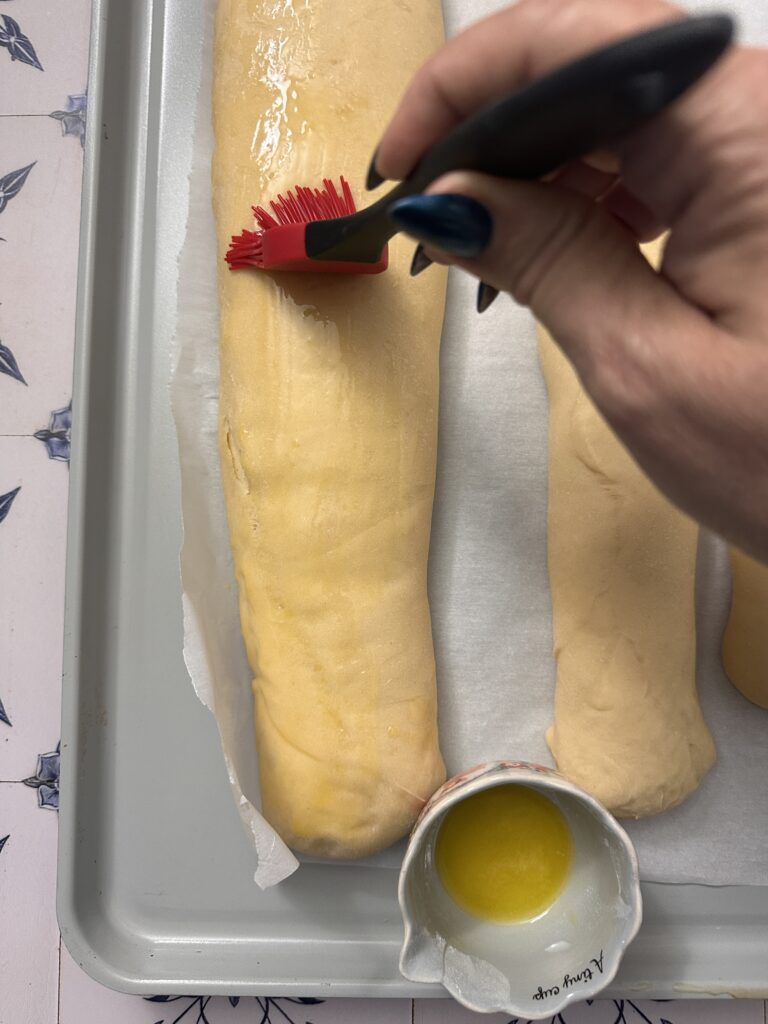 Homemade Pan Sobao loaf ready to slice