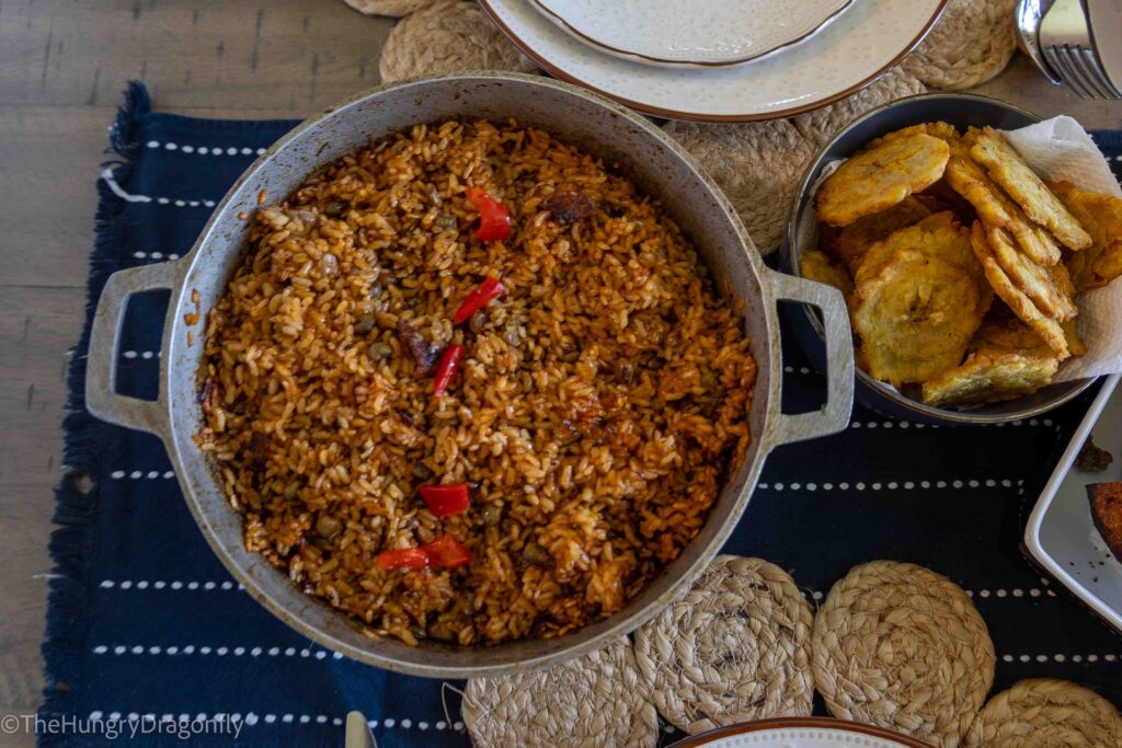 Traditional Puerto Rican Dinner Puerto Rican Arroz con Gandules